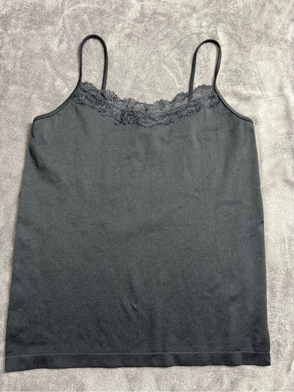 Black Lace-Trim Camisole Top - Women